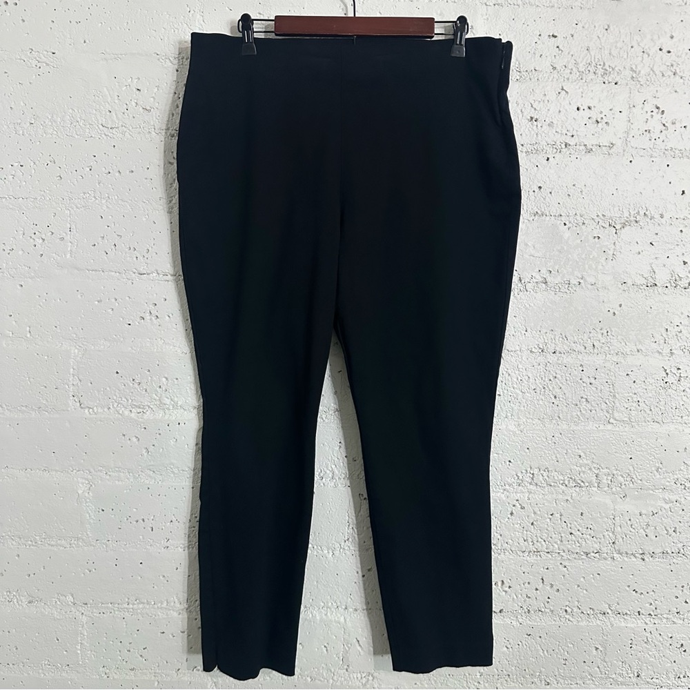 Old Navy Womens Pants 18 Black Strech Side Zip Ankle AV16